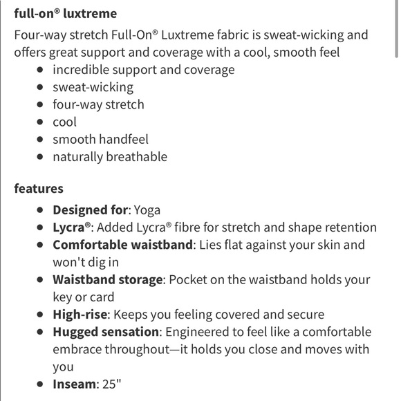 🛑sold🛑 Lululemon Wunder Under 25” - Picture 7 of 7